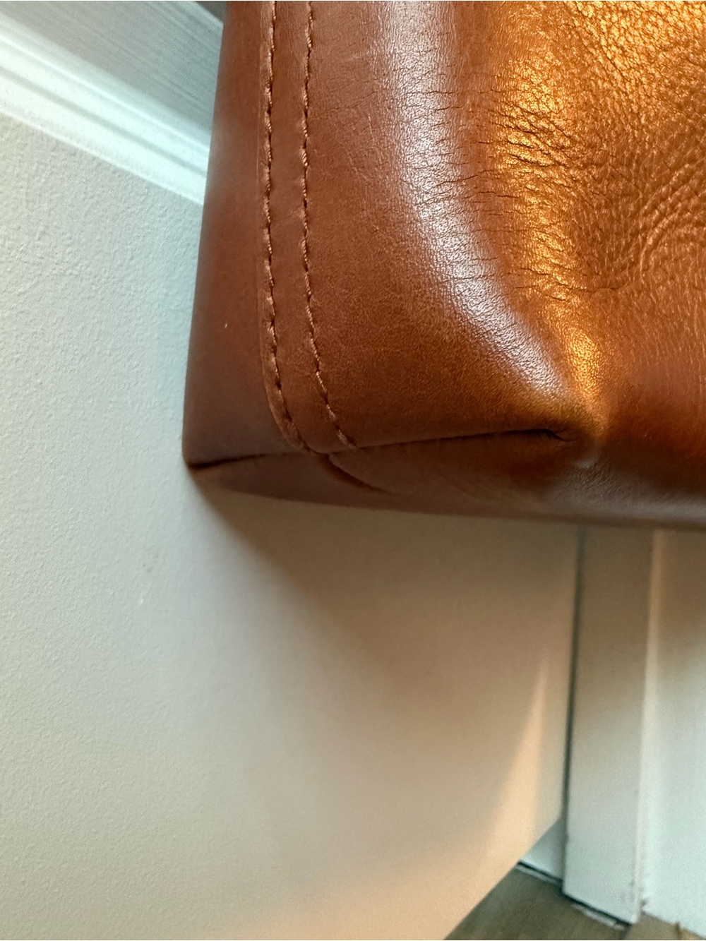 Madewell Brown Leather Crossbody Tote - Picture 3 of 16